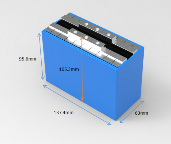 Deep Cycle 25000 Cycles 2.4v 30Ah LTO Prismatic Battery Cell