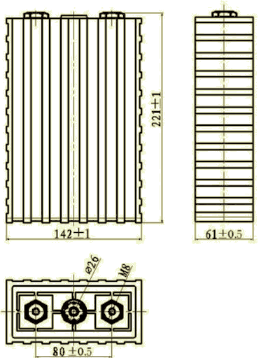 100Ah Sinopoly Battery