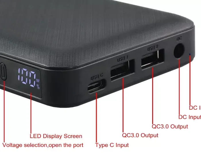 12V Lithium Multi-Function Emergency Portable Battery Pack
